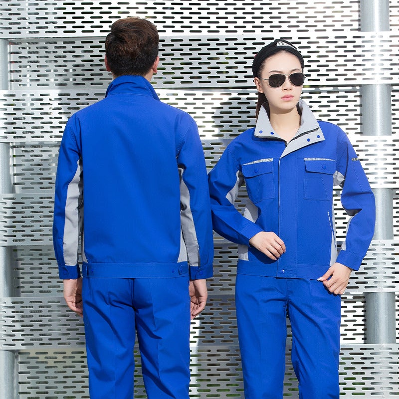 New Spring & Fall Thickeneded Anti-Scalding Welding Long-Sleeved Men'S Jacket Wear-Resistant Labor Protection Clothing Custom Logo Auto Repair Suit Overalls - Image 1